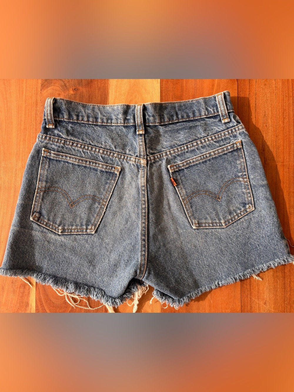 Legit 90’s Vintage Orange Tab 506 Levi’s Jean Cutoffs.